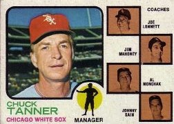 1973 Topps Baseball Cards      356     Chuck Tanner MG/Joe Lonnett/Jim Mahoney/Al Monchak/Johnny Sain